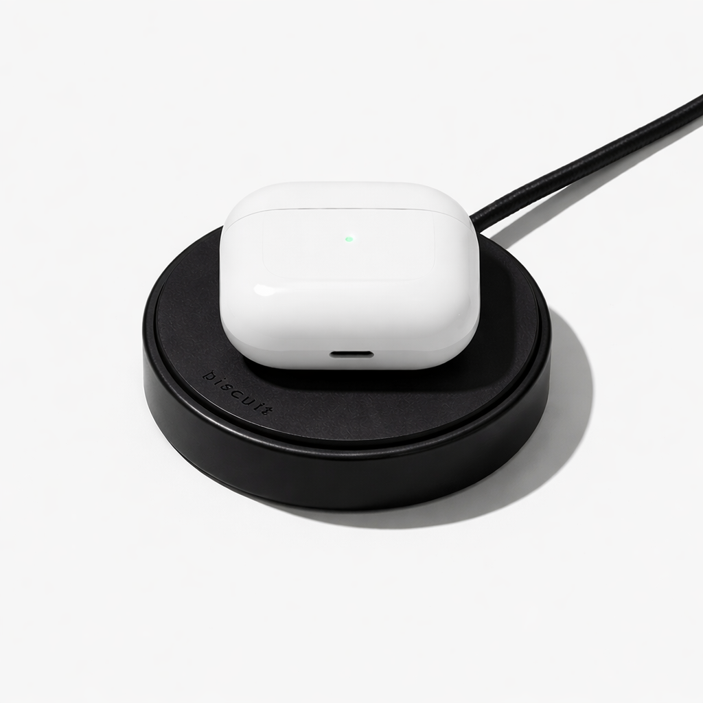 Biscuit Wireless Charger Graphite Black
