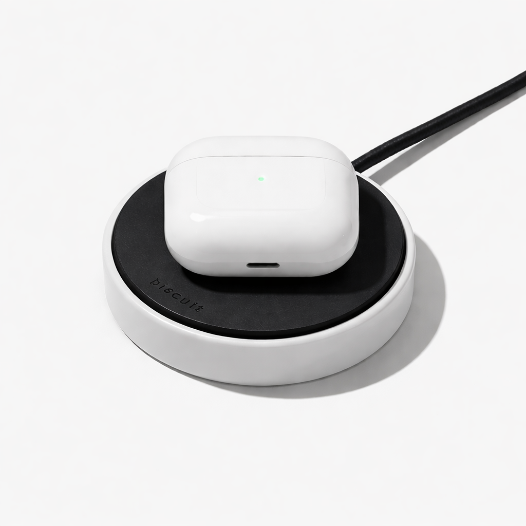 Biscuit Wireless Charger Panda White and Black