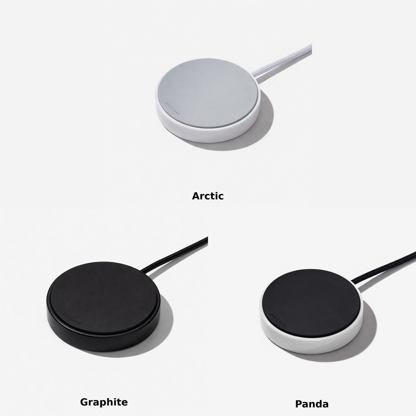 Biscuit Wireless Charger Graphite Black
